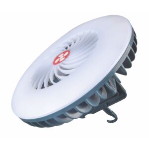 UltraTec Twista Rechargeable Fan and Lantern Combination with adjustable wind speed and LED light modes, ideal for camping